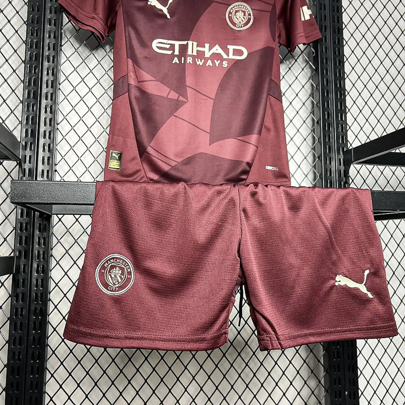 Manchester City Kit Infantil Terceira 24/25