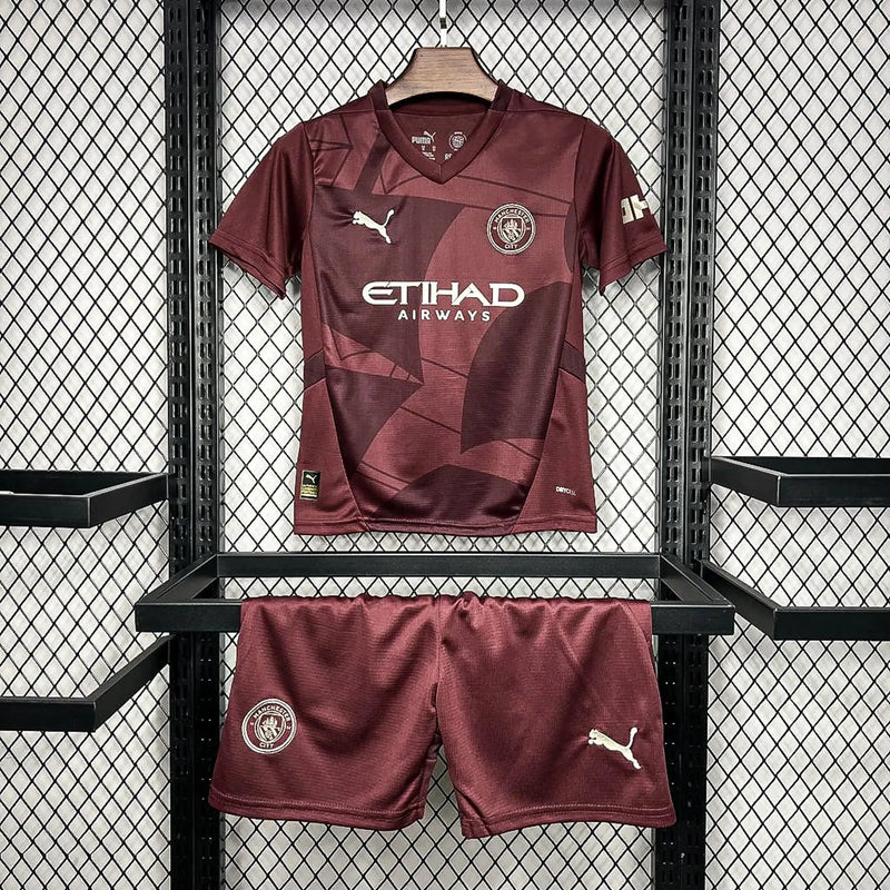 Manchester City Kit Infantil Terceira 24/25