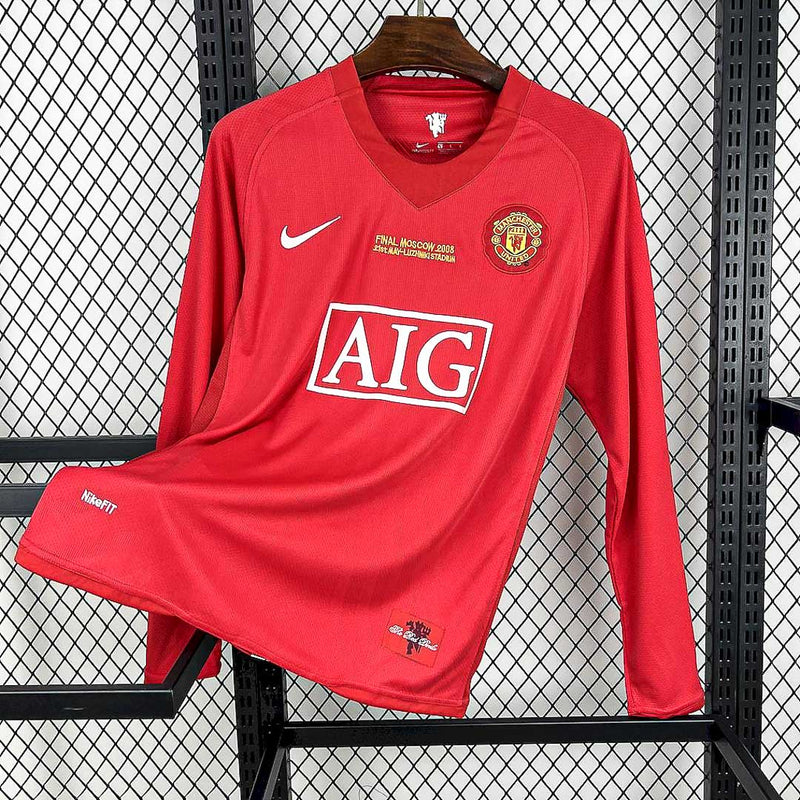 Manchester United Retro Manga Longa 2007