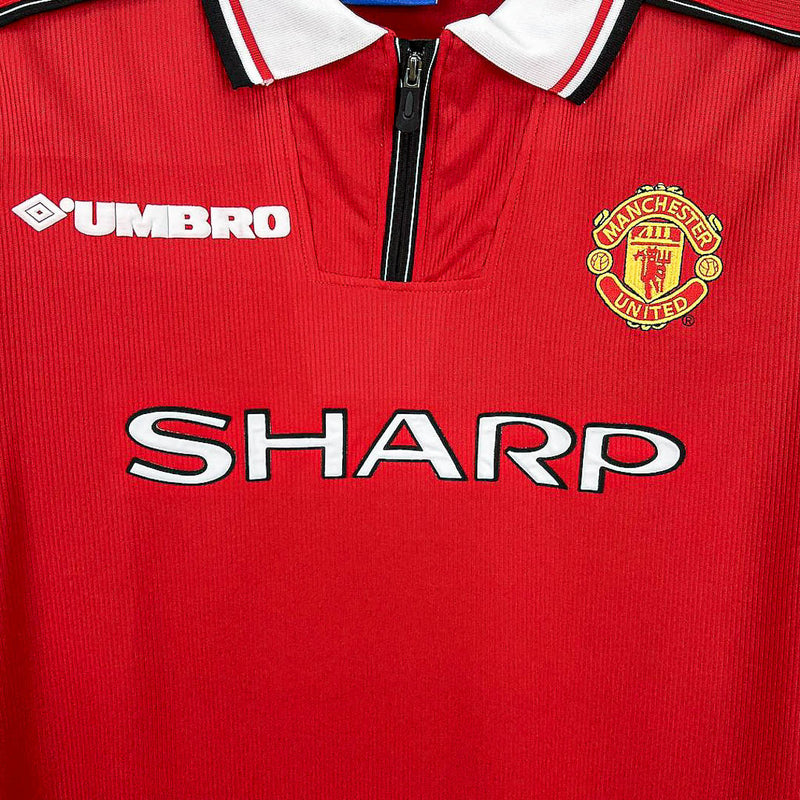 Manchester United Retro Manga Longa 1998